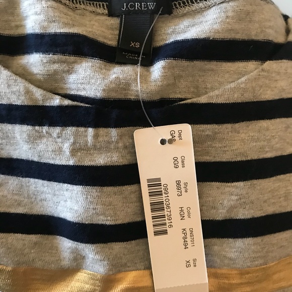 J.Crew • Foil Stripe T-shirt - Picture 2 of 3